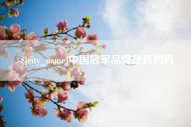 乌鲁木齐中国冠军品牌是真的吗