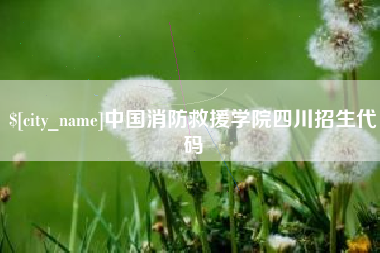 乌鲁木齐中国消防救援学院四川招生代码