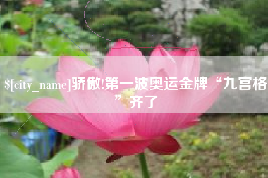 乌鲁木齐骄傲!第一波奥运金牌“九宫格”齐了