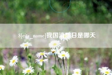 乌鲁木齐我国消防日是哪天