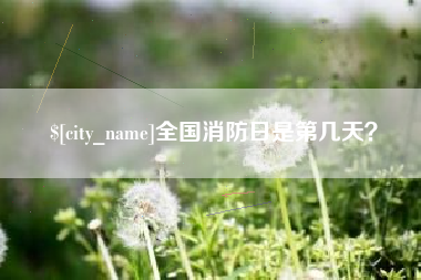 乌鲁木齐全国消防日是第几天？