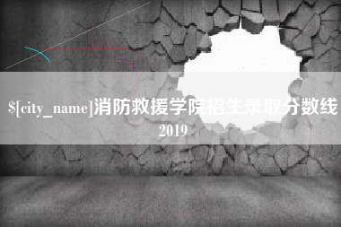 乌鲁木齐消防救援学院招生录取分数线2019
