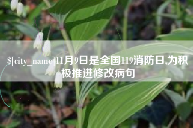 乌鲁木齐11月9日是全国119消防日,为积极推进修改病句