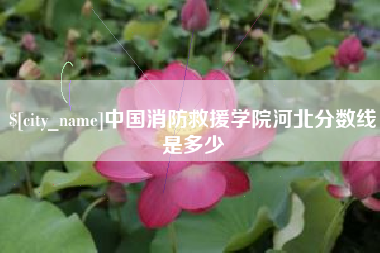 乌鲁木齐中国消防救援学院河北分数线是多少