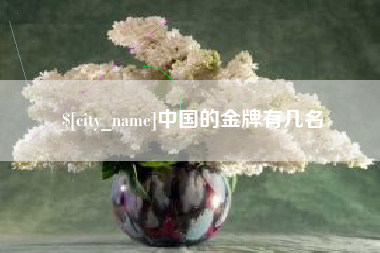 乌鲁木齐中国的金牌有几名
