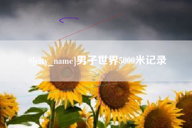 乌鲁木齐男子世界5000米记录