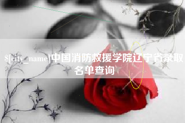 乌鲁木齐中国消防救援学院辽宁省录取名单查询