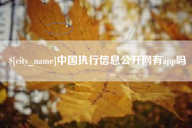 乌鲁木齐中国执行信息公开网有app吗