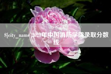 乌鲁木齐2021年中国消防学院录取分数线