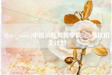 乌鲁木齐中国消防救援学院2020浙江招生计划