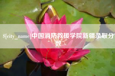 乌鲁木齐中国消防救援学院新疆录取分数
