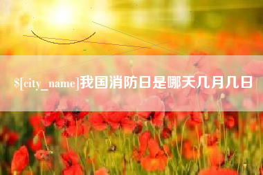 乌鲁木齐我国消防日是哪天几月几日