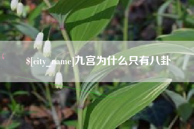 乌鲁木齐九宫为什么只有八卦