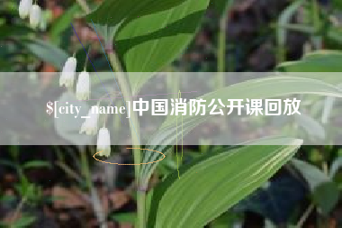 乌鲁木齐中国消防公开课回放