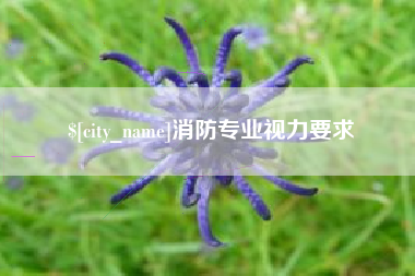 乌鲁木齐消防专业视力要求