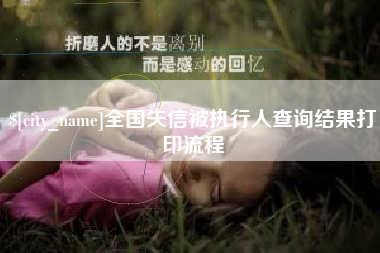 乌鲁木齐全国失信被执行人查询结果打印流程