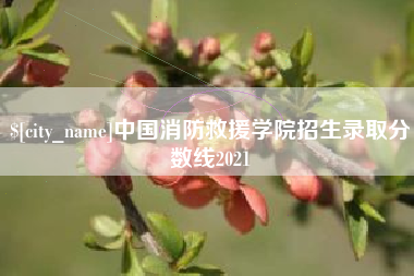 乌鲁木齐中国消防救援学院招生录取分数线2021