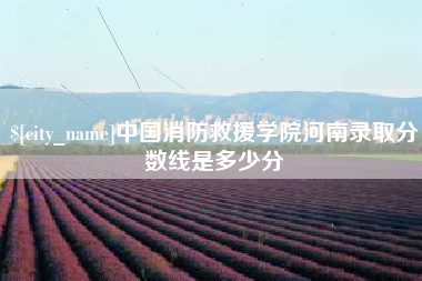 乌鲁木齐中国消防救援学院河南录取分数线是多少分