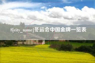 乌鲁木齐冬运会中国金牌一览表