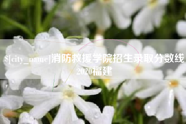 乌鲁木齐消防救援学院招生录取分数线2020福建