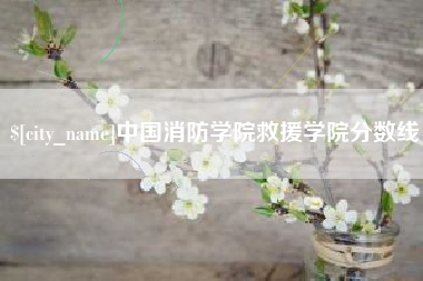 乌鲁木齐中国消防学院救援学院分数线