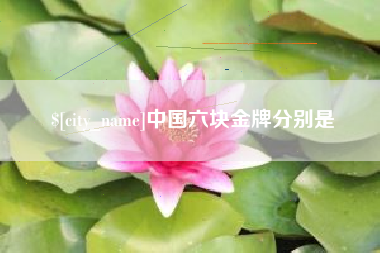 乌鲁木齐中国六块金牌分别是