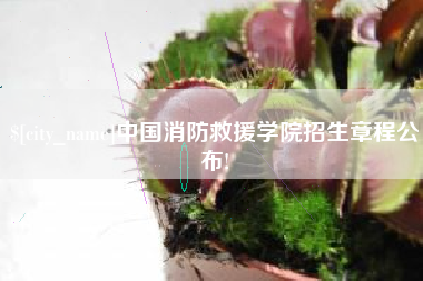 乌鲁木齐中国消防救援学院招生章程公布!