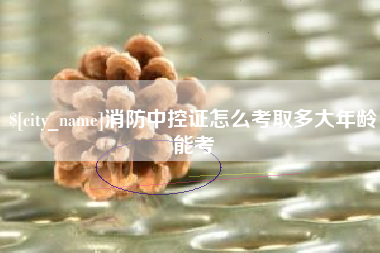 乌鲁木齐消防中控证怎么考取多大年龄能考